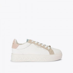 Basket Kurt Geiger Kensington Cupsole Femme Blanche | NGTQ-10965