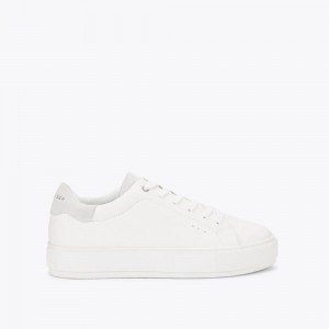 Basket Kurt Geiger Laney Homme Blanche | QBEG-08147