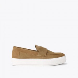 Basket Kurt Geiger Laney Slip On Homme Marron | NFTG-52803