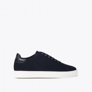 Basket Kurt Geiger Lennon Nubuck Homme Bleu Marine | LFQP-89051