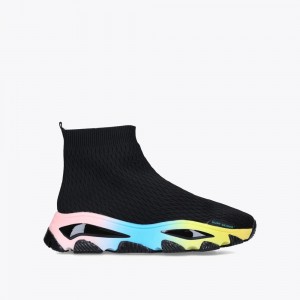 Basket Kurt Geiger Lettie Rainbow Homme Noir | RWHI-05329