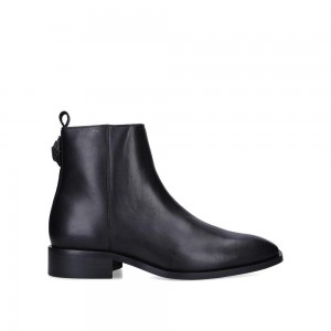 Bottines Kurt Geiger Barnes Zip Homme Noir | LZVQ-04932