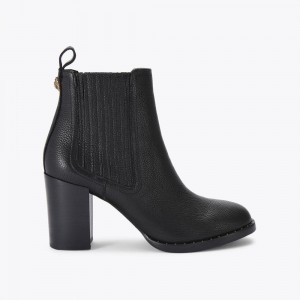 Bottines Kurt Geiger Heritage Block Heel Femme Noir | MHWE-12480