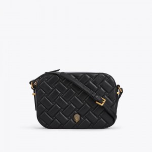 Camera Bag Kurt Geiger Kensington Camera Femme Noir | GWCM-62534