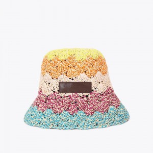 Chapeaux Kurt Geiger Straw Bucket Femme Multicolor/Other | YNJX-09578