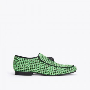 Chaussure Habillée Kurt Geiger Hugh Eagle Herringbone Homme Vert | JKAY-90863