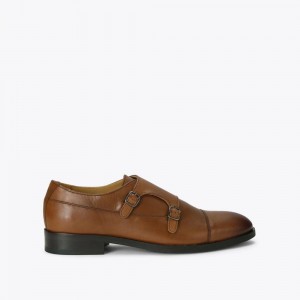 Chaussure Habillée Kurt Geiger Hunter Monk Homme Marron | NPQM-39576