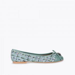 Chaussure Plate Kurt Geiger Eagle Ballerina Femme Bleu | VDBC-16479