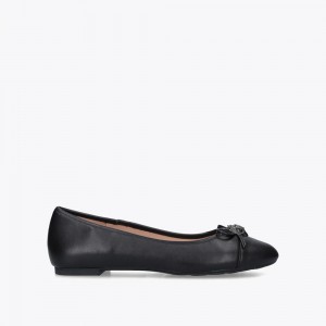 Chaussure Plate Kurt Geiger Esme Ballet Femme Noir | FOXA-68214