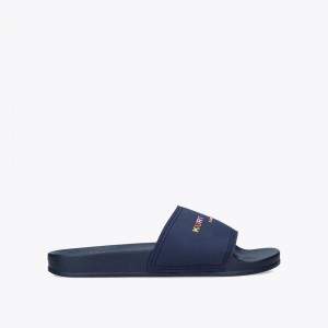 Claquette Kurt Geiger KGL Poolr Homme Bleu Marine | NVZU-01258