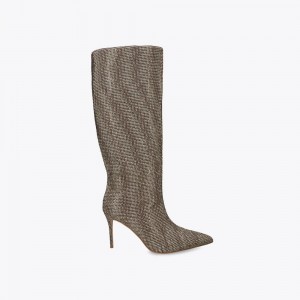 Cuissardes Kurt Geiger Belgravia Knee Femme Beige | YTLN-15628