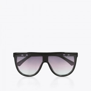 Lunette de Soleil Kurt Geiger Regent Shield Femme Noir | NCTD-67198