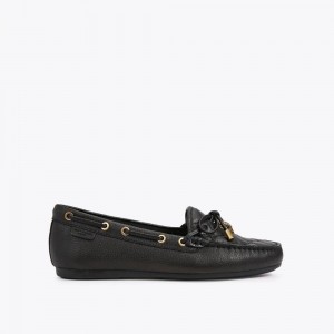 Mocassin Kurt Geiger Eagle Moccasin Femme Noir | MQYP-10839