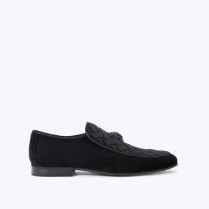 Mocassin Kurt Geiger Hugh Eagle Head Homme Noir | OGIZ-57496