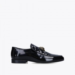 Mocassin Kurt Geiger Hugh Eagle Homme Noir | IFDW-54689