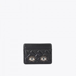 Porte-Carte Kurt Geiger Evil Eye Femme Noir | HALK-57426