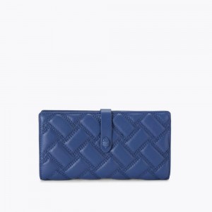 Portefeuilles Kurt Geiger Leather Kensington Drench Femme Bleu | RTHF-64258