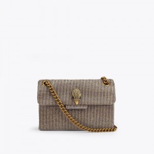 Sac Mini Kurt Geiger Fabric Kensington Femme Beige | YQWP-28397