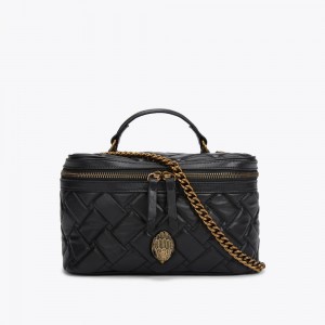 Sac Mini Kurt Geiger Kensington Vanity Case Femme Noir | QDEU-08127