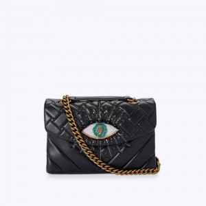 Sac Mini Kurt Geiger Leather Kensington Evil Eye Femme Noir | OAPR-81023