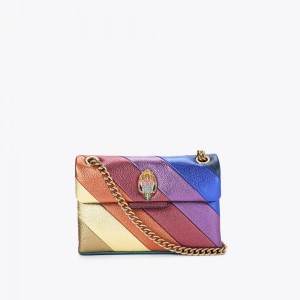 Sac Mini Kurt Geiger Leather Kensington Femme Multicolore | QIGD-67954