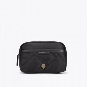 Sac Mini Kurt Geiger Recycled Cosmetic Pouch Femme Noir | OUXV-71302