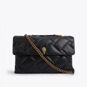 Sac Mini Kurt Geiger Xxl Leather Kensington Femme Noir | CNRK-98426