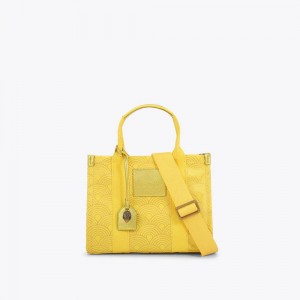 Sacs Fourre Tout Kurt Geiger Small Southbank Femme Jaune | DTKS-23876