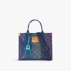 Sacs Fourre Tout Kurt Geiger Southbank Femme Bleu | MWEN-32865