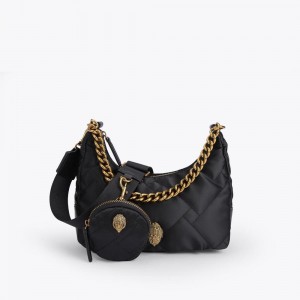 Sacs À Bandoulière Kurt Geiger Recycled Femme Noir | IOJN-38925