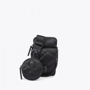 Sacs À Bandoulière Kurt Geiger Recycled Femme Noir | BDCF-61593