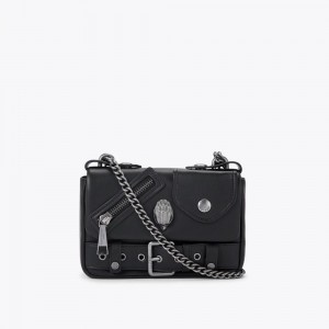 Sacs À Bandoulière Kurt Geiger Small Hackney Femme Noir | HNGA-29560