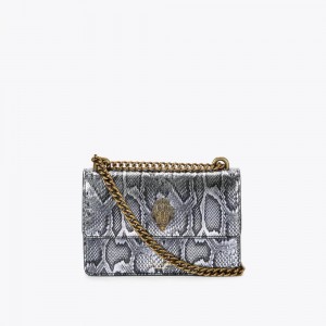 Sacs À Bandoulière Kurt Geiger Small Shoreditch Femme Argent | OJYR-79231