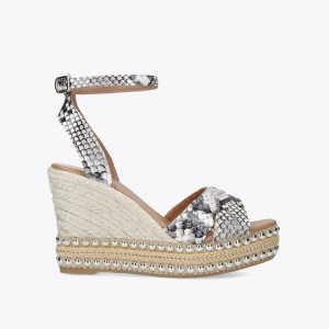 Sandale Kurt Geiger Amelia Femme Beige | VUOE-30924