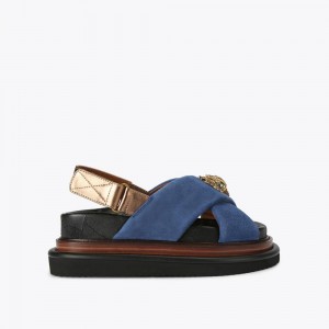 Sandale Kurt Geiger Orson Femme Bleu | LPYQ-19235