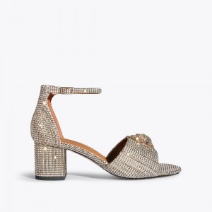 Sandales à Talons Kurt Geiger Kensington Femme Beige | SXGP-04261