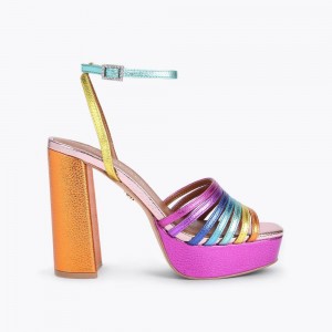 Sandales à Talons Kurt Geiger Pierra Plateforme Femme Multicolor/Other | DTYW-96784