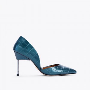 Talons Kurt Geiger Bond Femme Turquoise | NQJP-26147