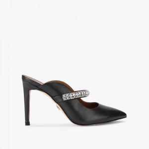 Talons Kurt Geiger Duke Mule Femme Noir | MEHS-07624