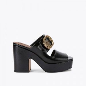 Talons Kurt Geiger Mayfair Plateforme Femme Noir | ZGMB-75629