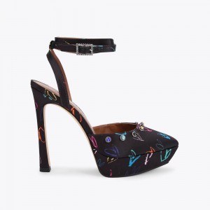 Talons Kurt Geiger Octavia Plateforme Femme Noir | FIZP-94710