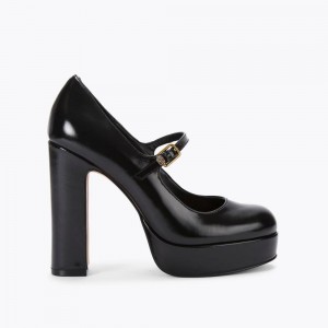 Talons Kurt Geiger Regent Mary Jane Plateforme Femme Noir | TEQW-18647