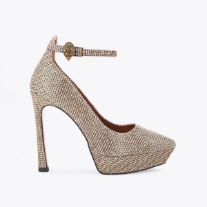 Talons Kurt Geiger Shoreditch Court Femme Beige | RPBF-50482