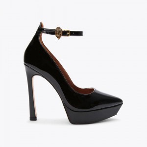 Talons Kurt Geiger Shoreditch Court Femme Noir | QFST-15630