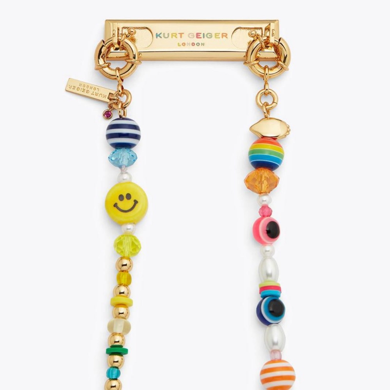 Accessoires Kurt Geiger Beaded Long Phone Holder Femme Multicolor/Other | WPHB-36947