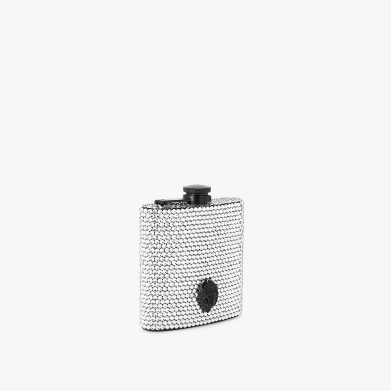 Accessoires Kurt Geiger Crystal Flask Femme Argent | IMHF-95841