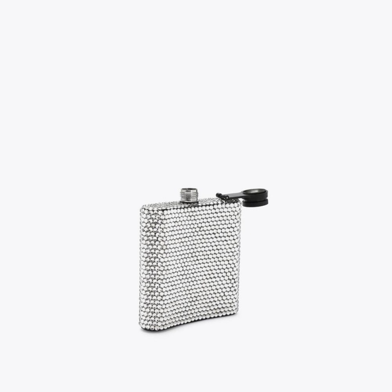 Accessoires Kurt Geiger Crystal Flask Femme Argent | IMHF-95841