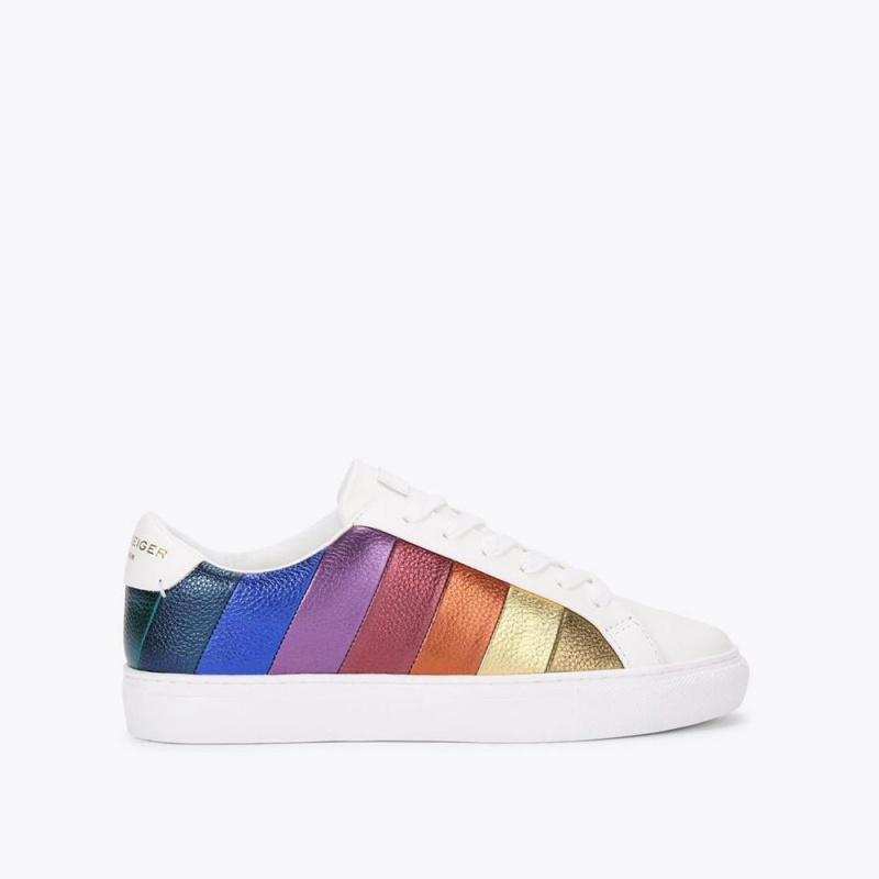 Basket Kurt Geiger Lane Stripe Femme Multicolore | PFEV-64325