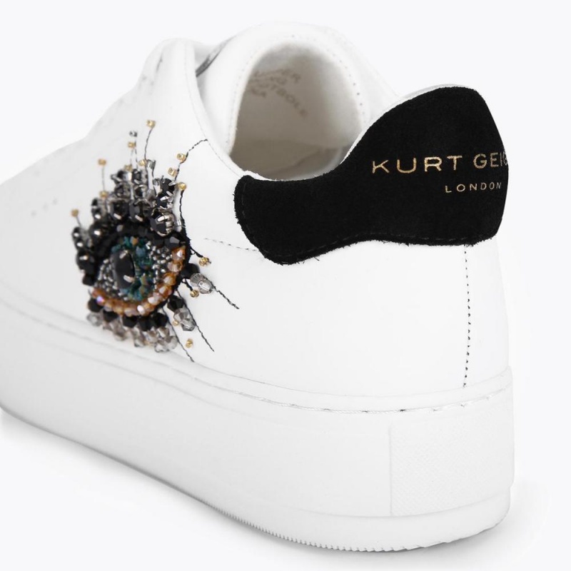 Basket Kurt Geiger Laney Evil Eye Femme Blanche | RCAZ-08532