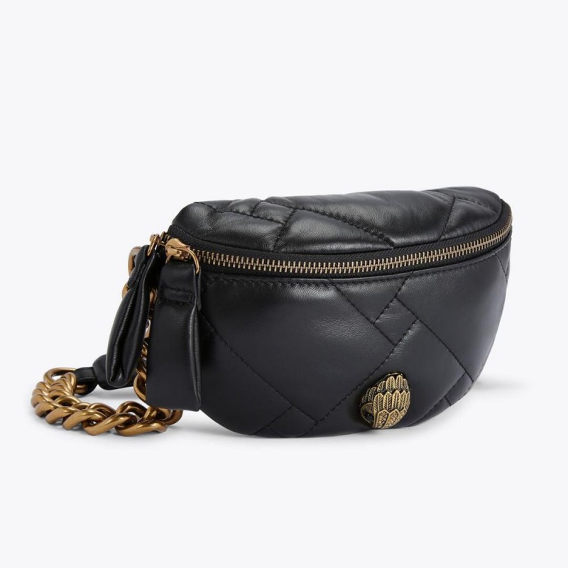 Belts Bags Kurt Geiger Small Kensington Femme Noir | HCSW-69803